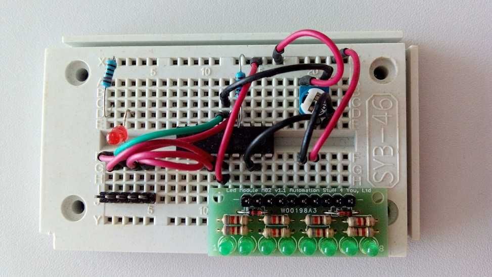 Placa com 8 leds verde ou vermelha, funciona com arduino, avr, pic