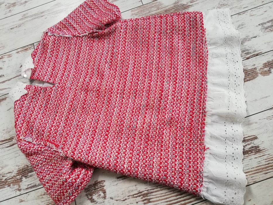 Bluzka z haftowanym kołnierzem, koszula