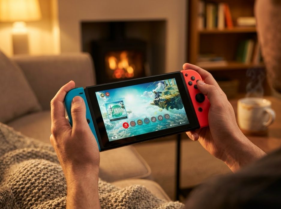 Nintendo Switch Neon 32GB (35GB Total) – Funcionando Perfeitamente
