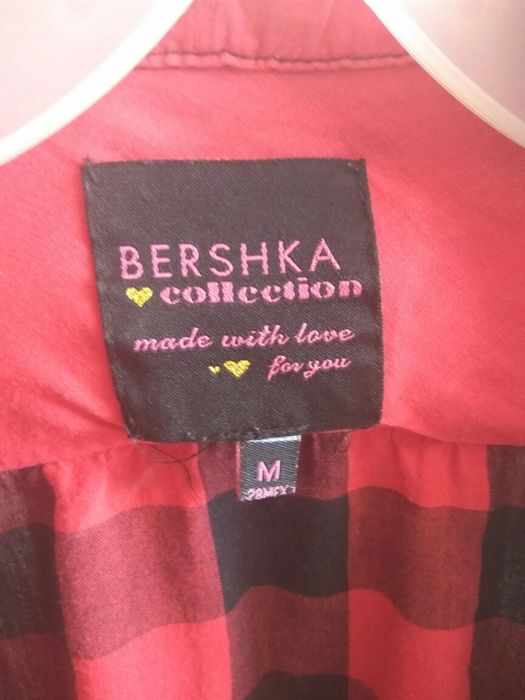 Koszula w kratę Bershka M