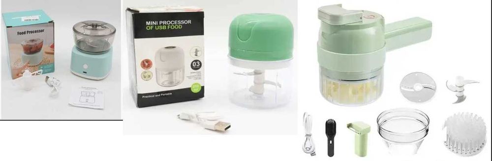 Беспроводной портативный аккумуляторный и измельчитель от 130 грн