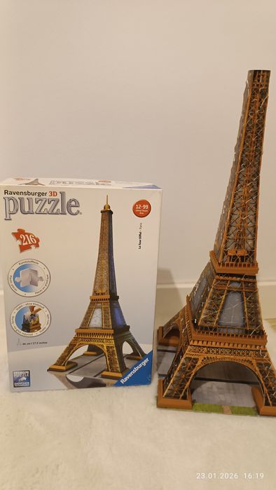 Puzzle 3D wieża Eiffla 44cm Ravensburger