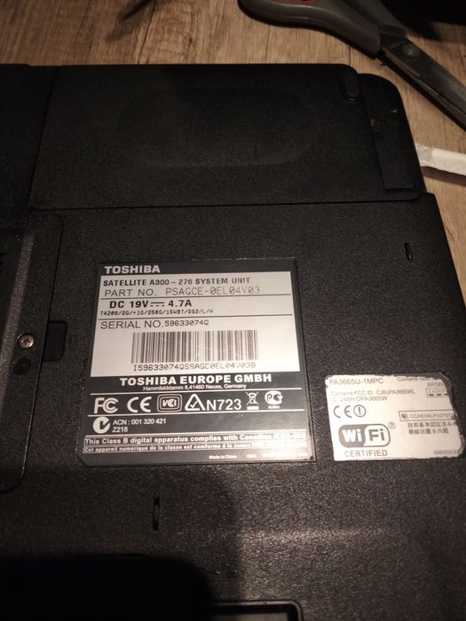 Toshiba satélite a300