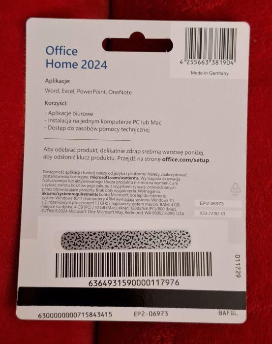 Microsoft Office Home PC lub MAC 2024