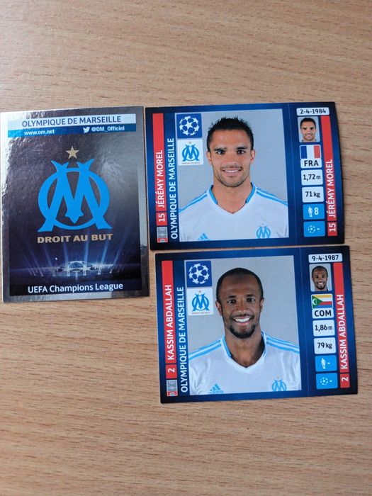 Колекційні картки Panini Марсель ЛЧ 2014