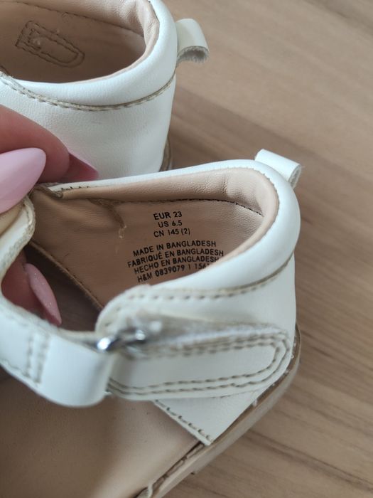 Sandały H&M r.23 dwie pary