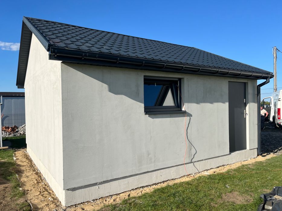 Garaż szkieletowy dwustanowiskowy 35m2 - Johny House