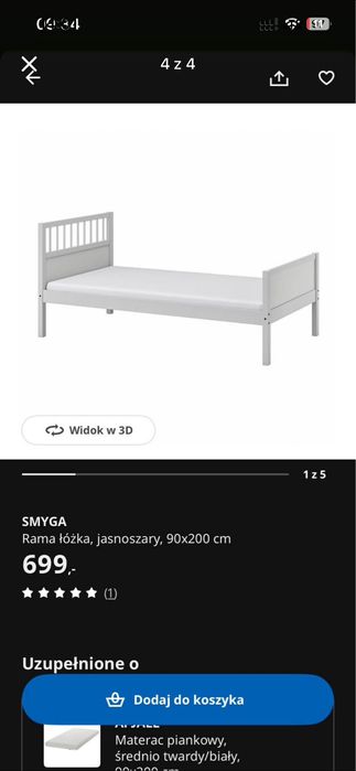 Łóżko ikea 90/200