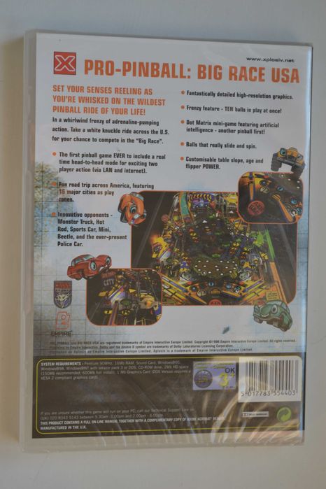 Pro-Pinball: Big Race USA  PC Nowa w folii