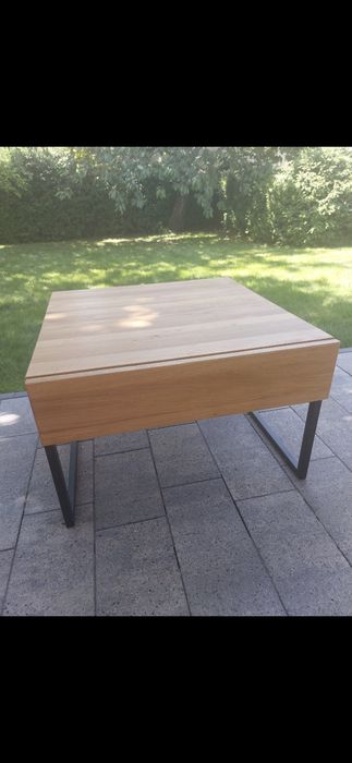 Stoliki kawowe drewniane loft zestaw z szufladą