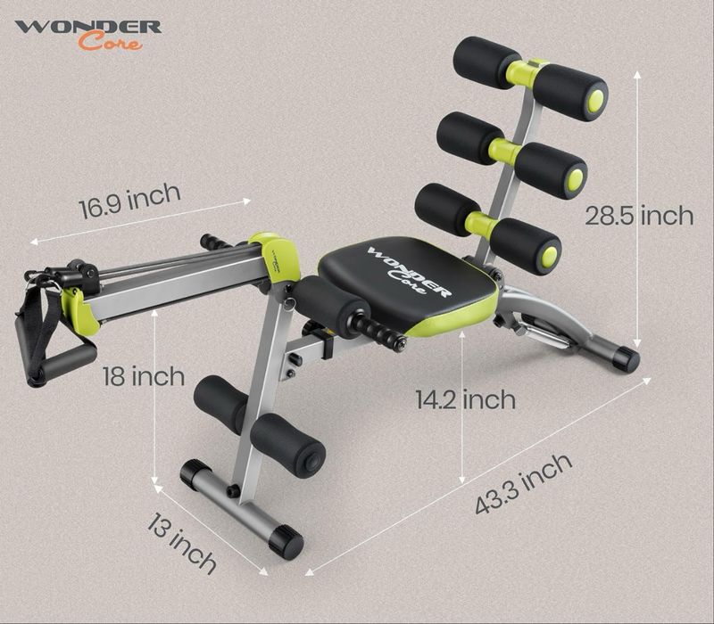 Urzadzenie do ćwiczeń na różne partie mięśni fitnes WONDER CORE - super stan !!!