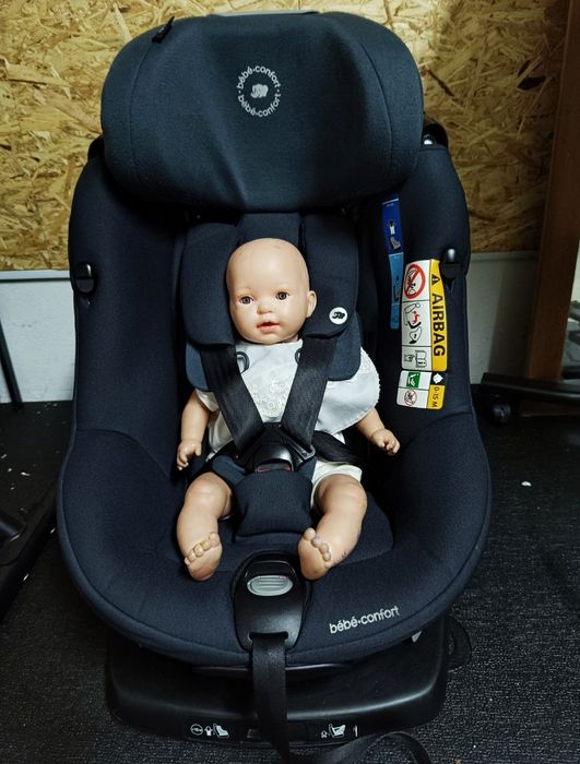 Cadeira Auto ia- size (61-105cm )-Rotativa 360 graus - cinza escuro