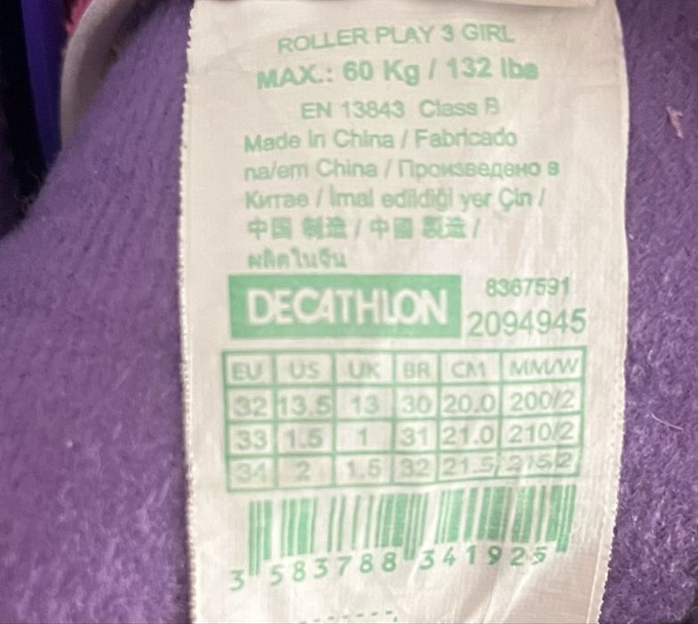 Patins em linha -n*32/34