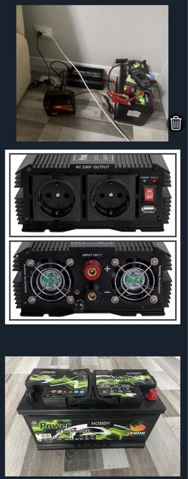 Потужна альтернатива екофлоу Акамулятор 100+Інвертор 1500-3000+зарядне