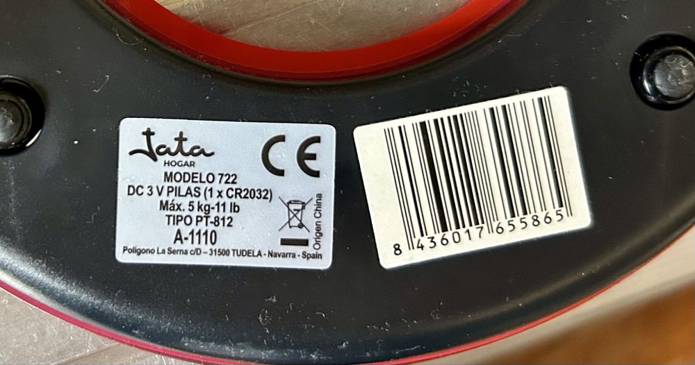 Balança cozinha Jata 722