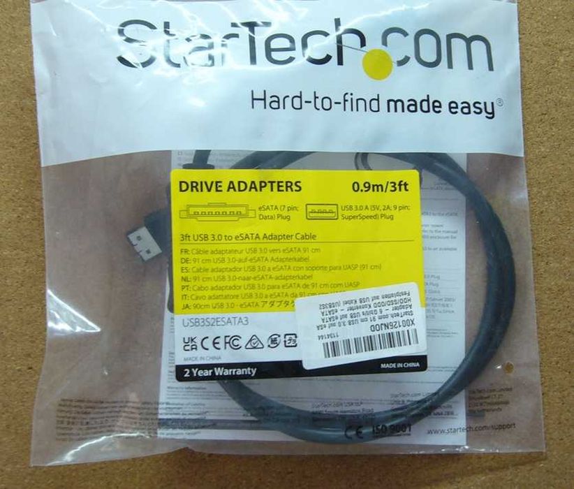 Cabo Usb3 para e-SATA - Novo