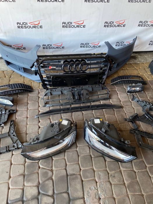 Розборка Audi A4 B8 S-Line запчастини бампер крило фара кронштейн
