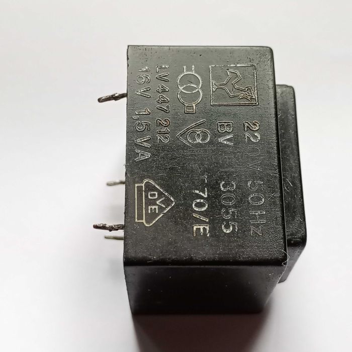 Transformator HAHN BV 3055, 220V 50Hz, 16V  1,5 VA