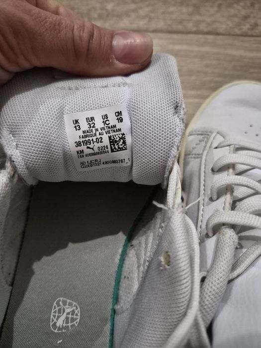 Кросівки puma 32 розмір білі кеди