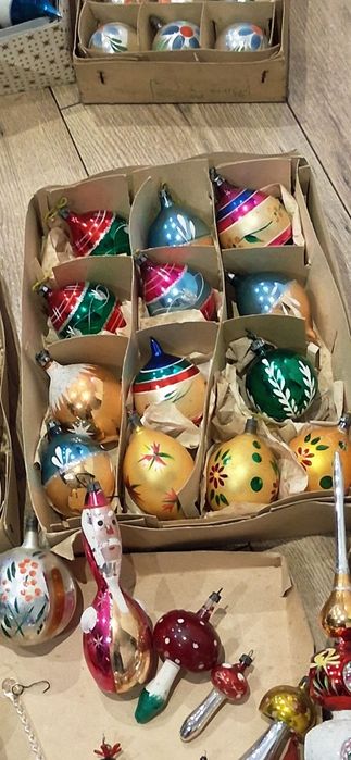 Bombki szklane z czasów prl