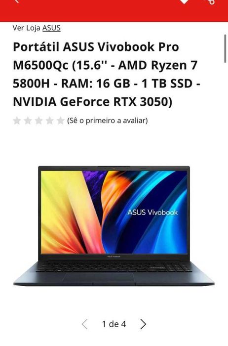 Portátil ASUS Vivobook Pro M6500Q