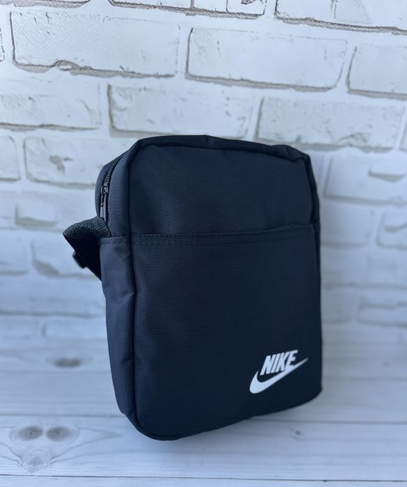 Чоловіча чорна сумка,текстильная черная мужская сумка,сумка мужская