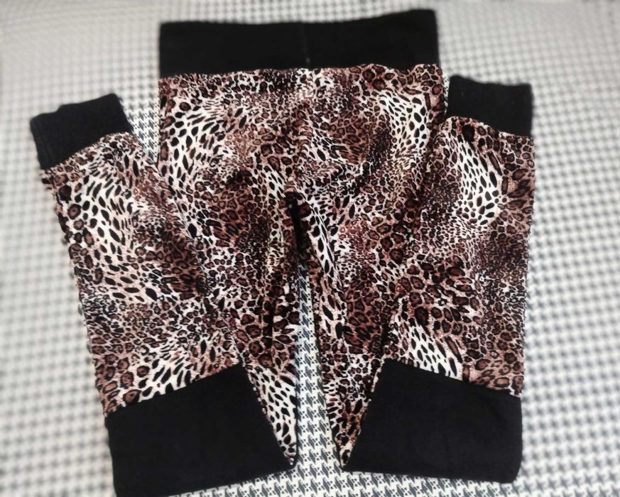 Лосины, Леггинсы леопардовые для девочки