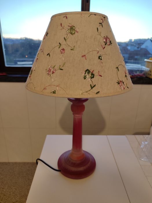 Candeeiro  em rosa velho