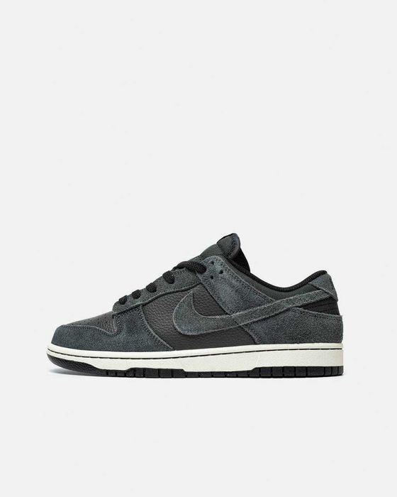 Кросівки Nike Dunk Low PRM Medium Ash and Black premium | Кроссовки Найк чоловічі жіночі