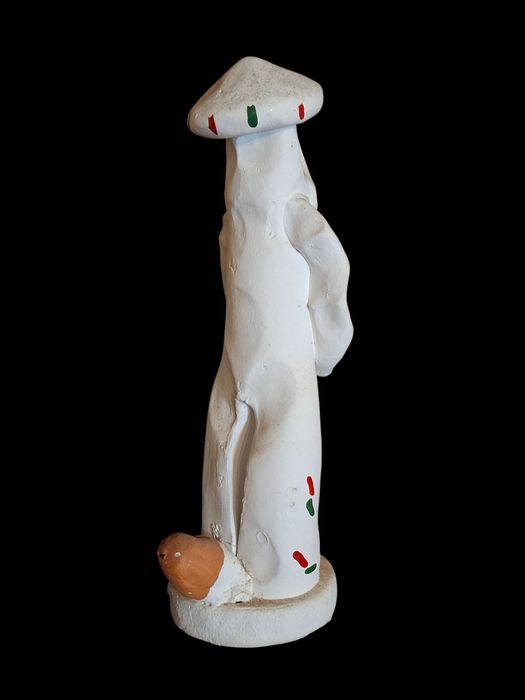Boneco apito antigo em barro artesanato popular mallorquina de Mallorca