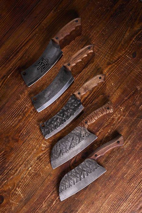 Кухонна сокира тяпка з дерев'яною ручкою | Кухонный топор 500 г