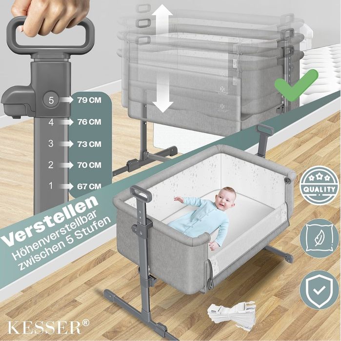 Kesser Hubi 3 w 1 łóżeczko turystyczne wolnostojące mobilne dostawka