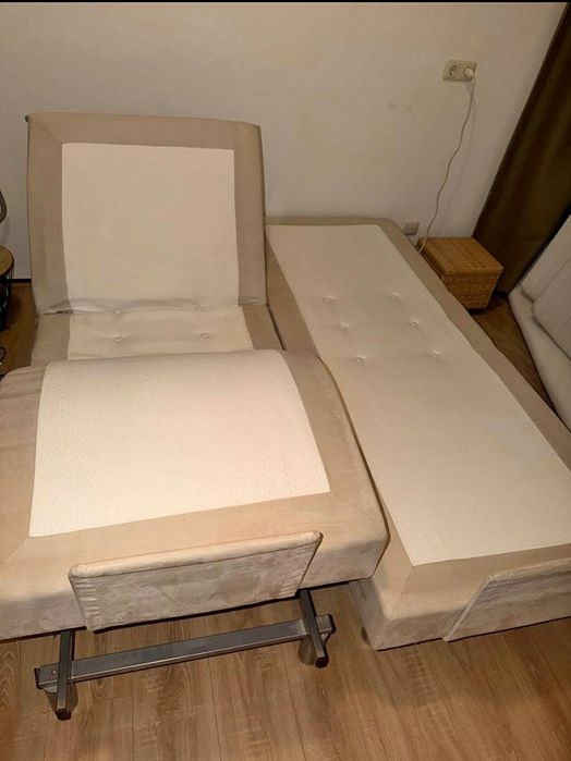 Łóżka kontynentalne sterowane elektrycznie 2x80 cm