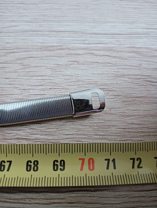 Srebrny elegancki metalowy ozdobny pasek do tuniki sukienki spodni