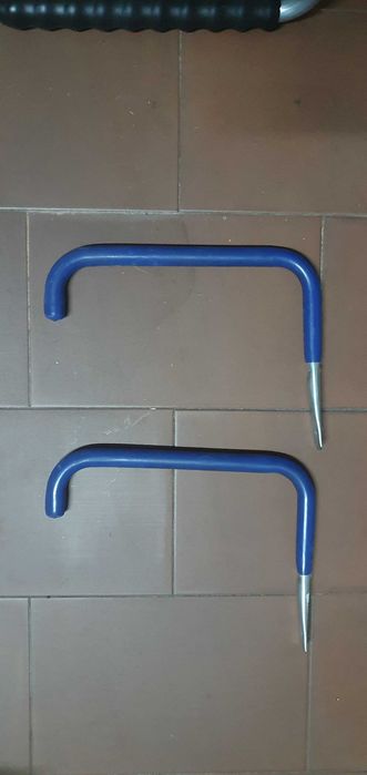 2 suporte / gancho em U 28.5X1.6 60KG AZUL