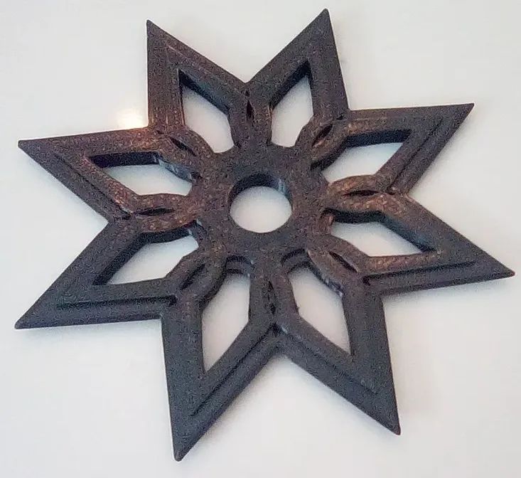 Estrela Ninja de 8 Pontas (Plastico)