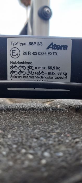 Bagażnik na 3 rowery Atera