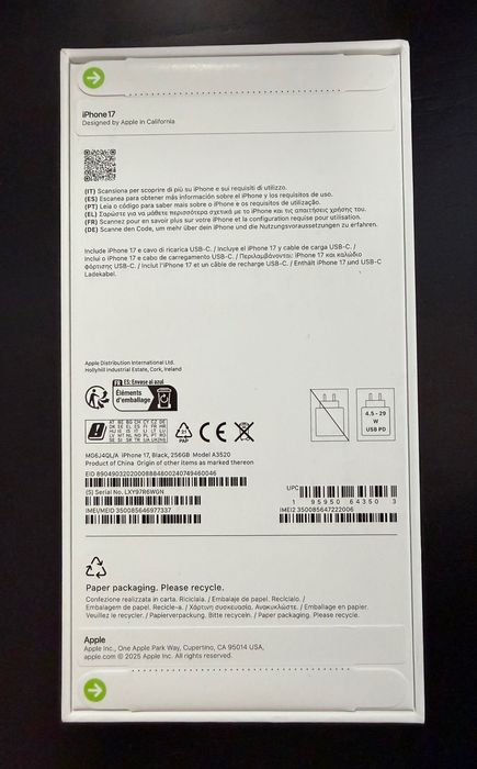 iPhone 17 256GB - NOVO com garantia