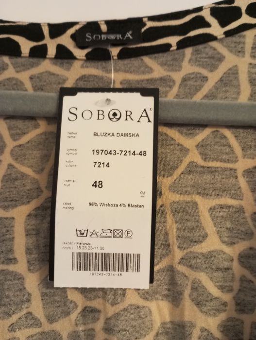 Blüzka damska długi rękaw nowa Sobora