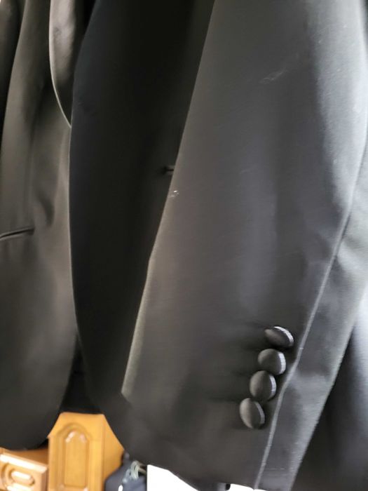 Garnitur ślubny smoking czarny 52/176