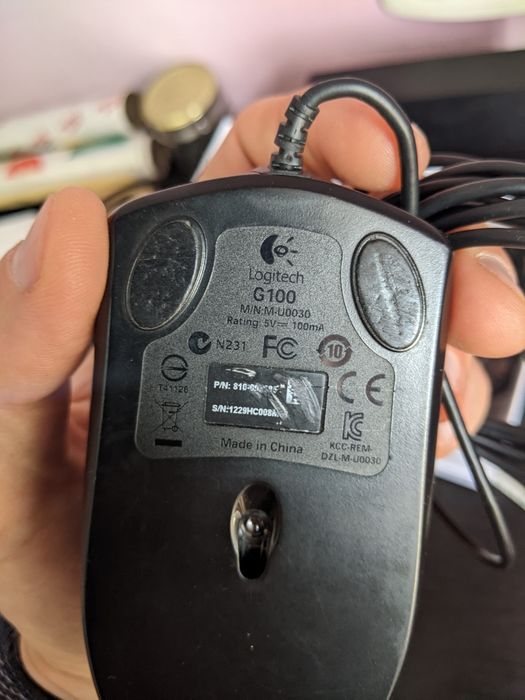 Мышь компьютерная Logitech геймерская