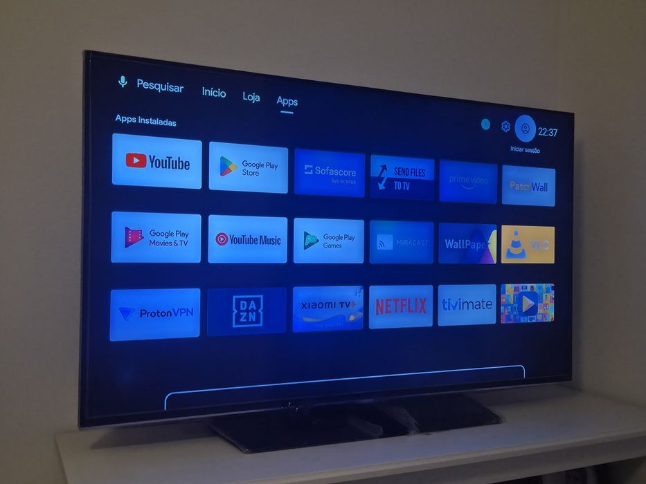 Televisão Samsung + Xiaomi mi stick 4k
