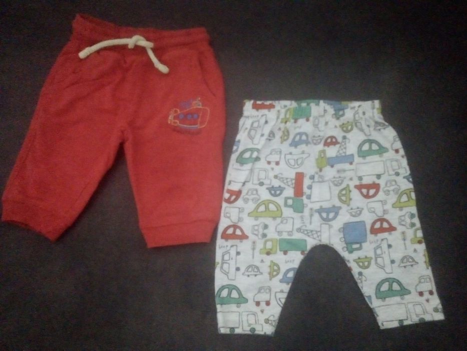 62 spodnie baggy niemowlęce dresy kolorowe w auta samochody so cute