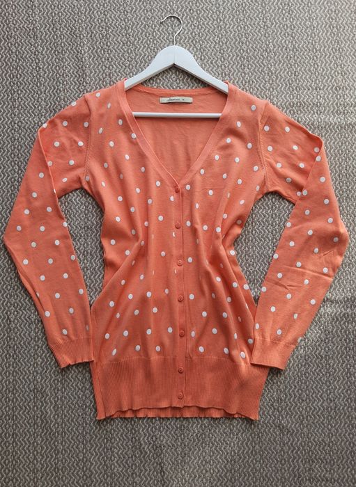 Rozpinany sweterek damski w kropki House Nowy M/38