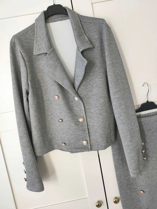 Super  garsonka marynarka i spódnica wiskoza 38 40 M L