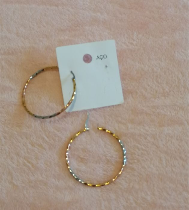 Brincos - Argolas de aço novas