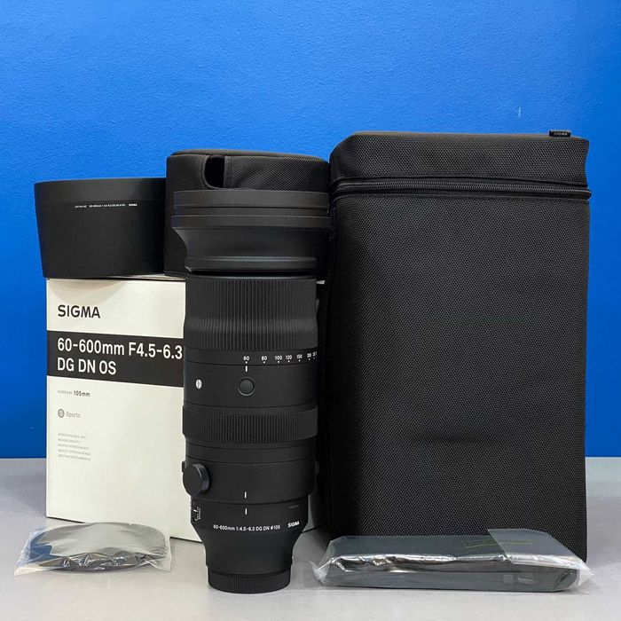Sigma 60-600mm f/4.5-6.3 DG DN OS (L-Mount) - NOVA -5 ANOS DE GARANTIA