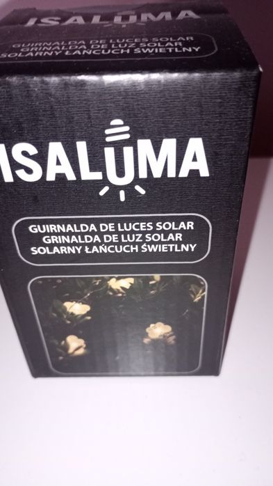 Solarny łańcuch świetlny 3,8m girlanda motyle nowy na balkon