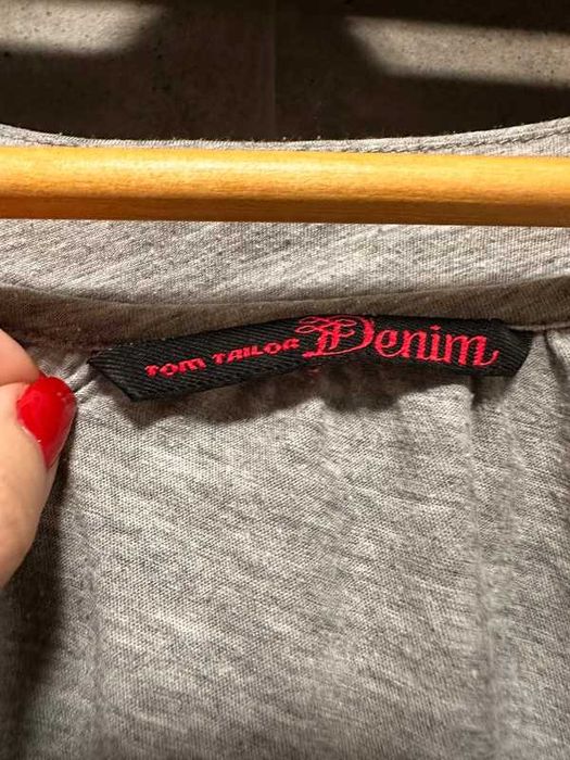 Szara koszulka bluzka na ramiączkach Tom Tailor L/XL