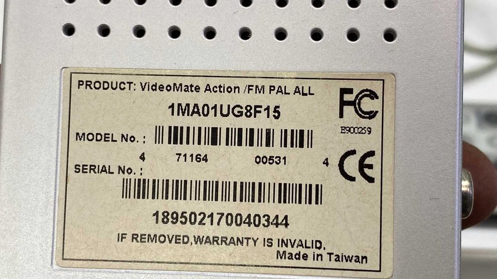 ТВ тюнер compro videomate action fm pal all TV tuner